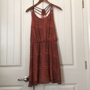 Peach Strappy Summer Dress
